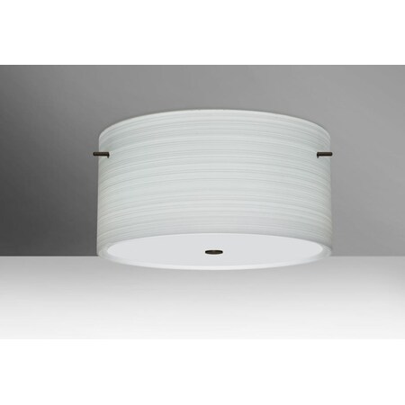 Besa Lighting Besa Ceiling Tamburo 16 Bronze Chalk 3x60W Medium Base 1KM-4008KR-BR